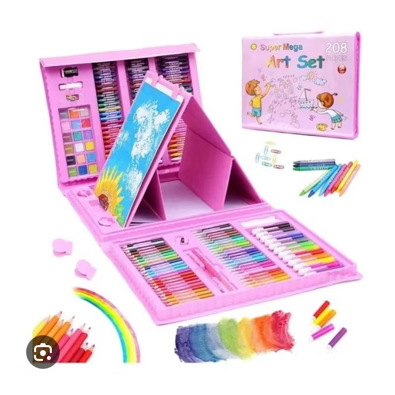 SET DE ARTE 208 PIEZAS DE DIBUJO