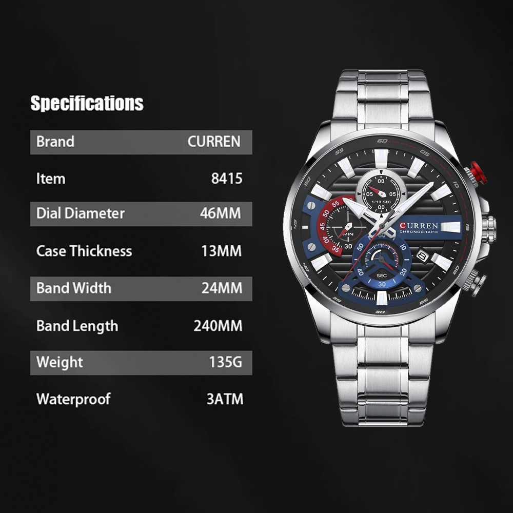 Curren MT15 - Plata (8415)