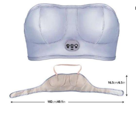 MASAJEADOR DE PECHO ELÉCTRICO CON VIBRA