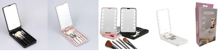 ESPEJOS CON LUCES LED DE ROTACIÓN 360 GR