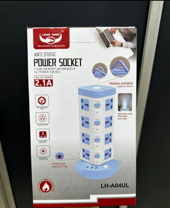 Multitoma torre de enchufes electrica 11