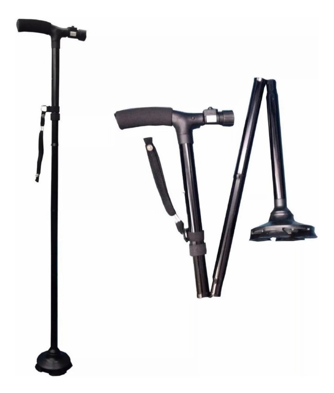 Baston Plegable Linterna Base Articulada - Imagen 2