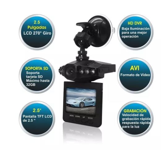Camara Carro Hd Dvr 1080p Vision Noctura