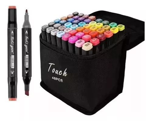 Kit De Marcadores Doble Punta Set X 48u