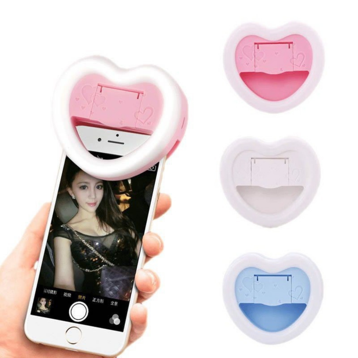 aro de luz para celular corazon 3 TONOS