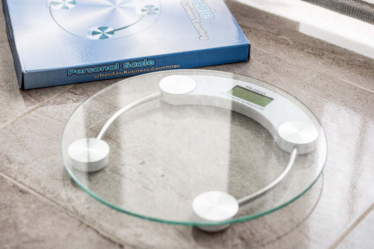 Bascula De Peso Base Vidrio Redonda