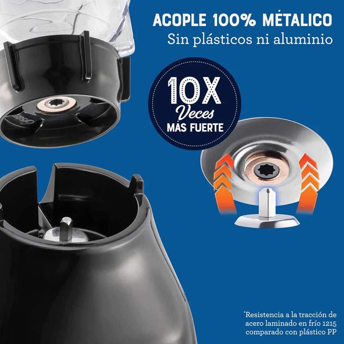 Licuadora Oster vaso de plástico negra - Imagen 6