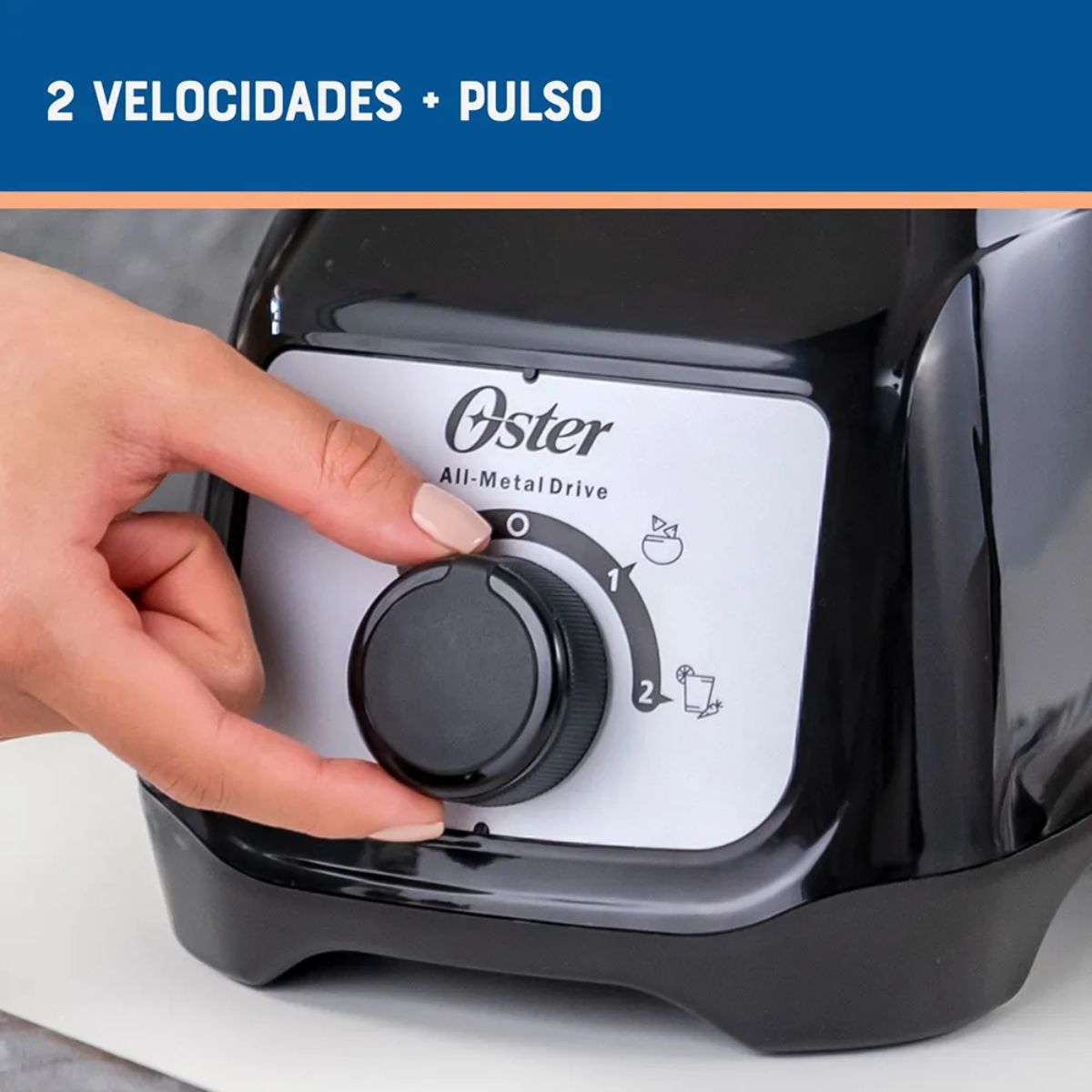 Licuadora Oster vaso de plástico negra - Imagen 5
