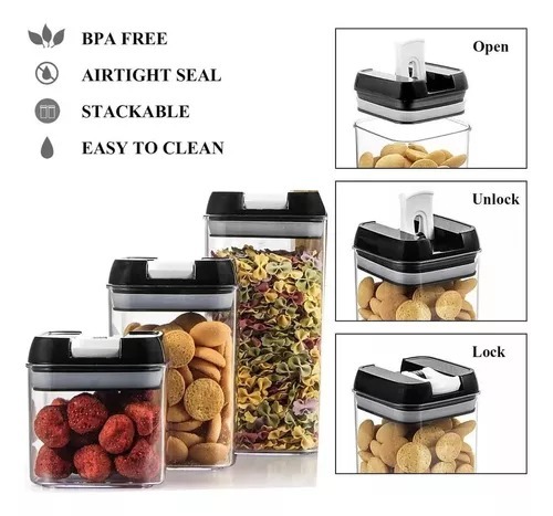 Recipientes Organizadores D Alimentos x6 - Imagen 3