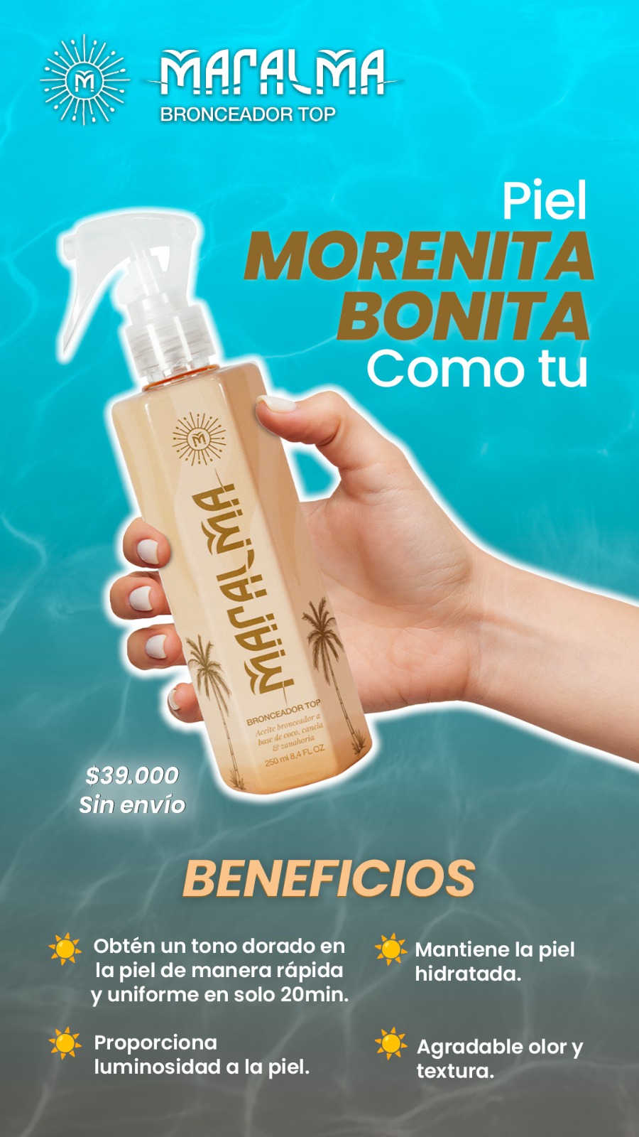 SACHET MARALMA BRONCEADOR BOGOTA