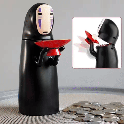 ALCANCIA SIN ROSTRO TRAGAMONEDAS