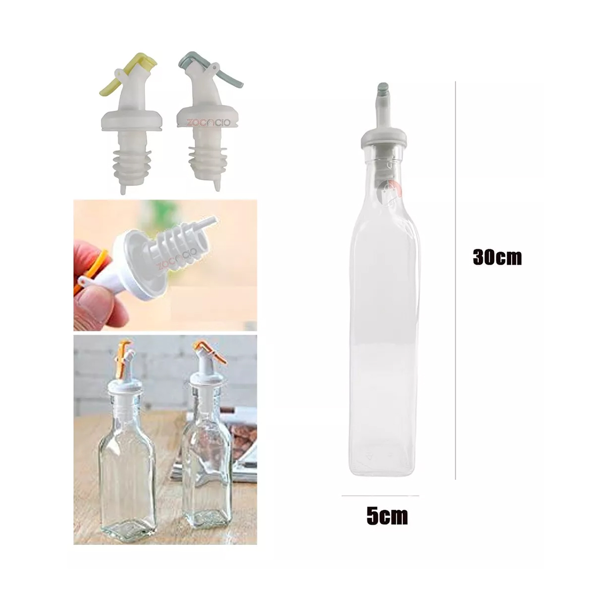 Kit X2 Botellas Dispensador De Aceite