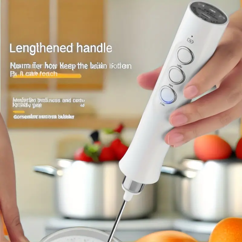 1pc Batidor De Leche Eléctrico Recargabl