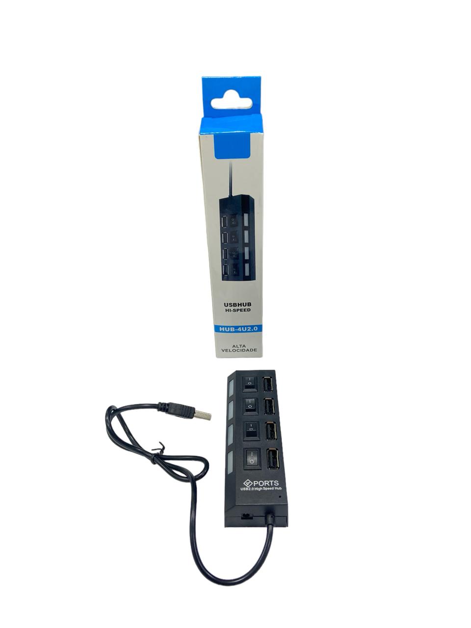 HUB PUERTO USB 4 PUESTOS HUB-4U2.0