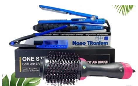 COMBO 1  Kit nano titanium+one step rosa