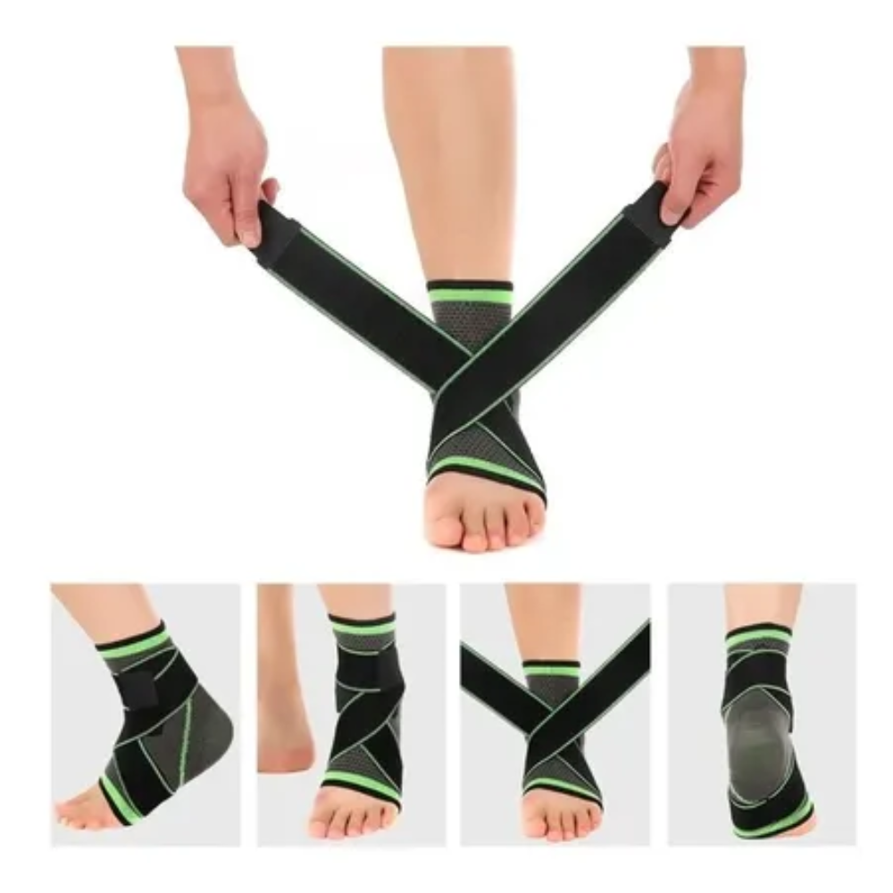 Tobillera doble elástica con Velcro