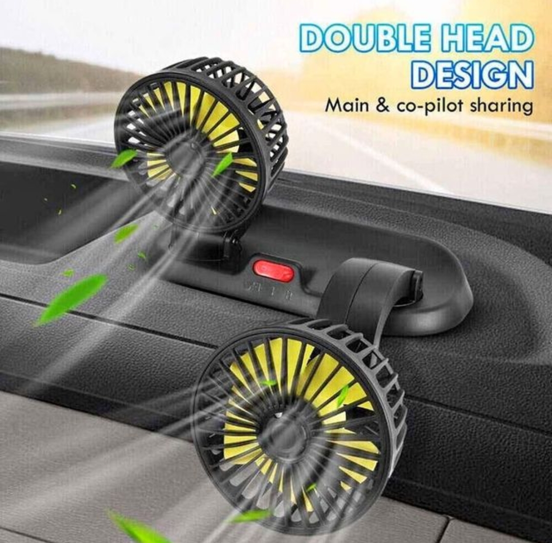 VENTILADOR PARA AUTO DOBLE CABEZAL