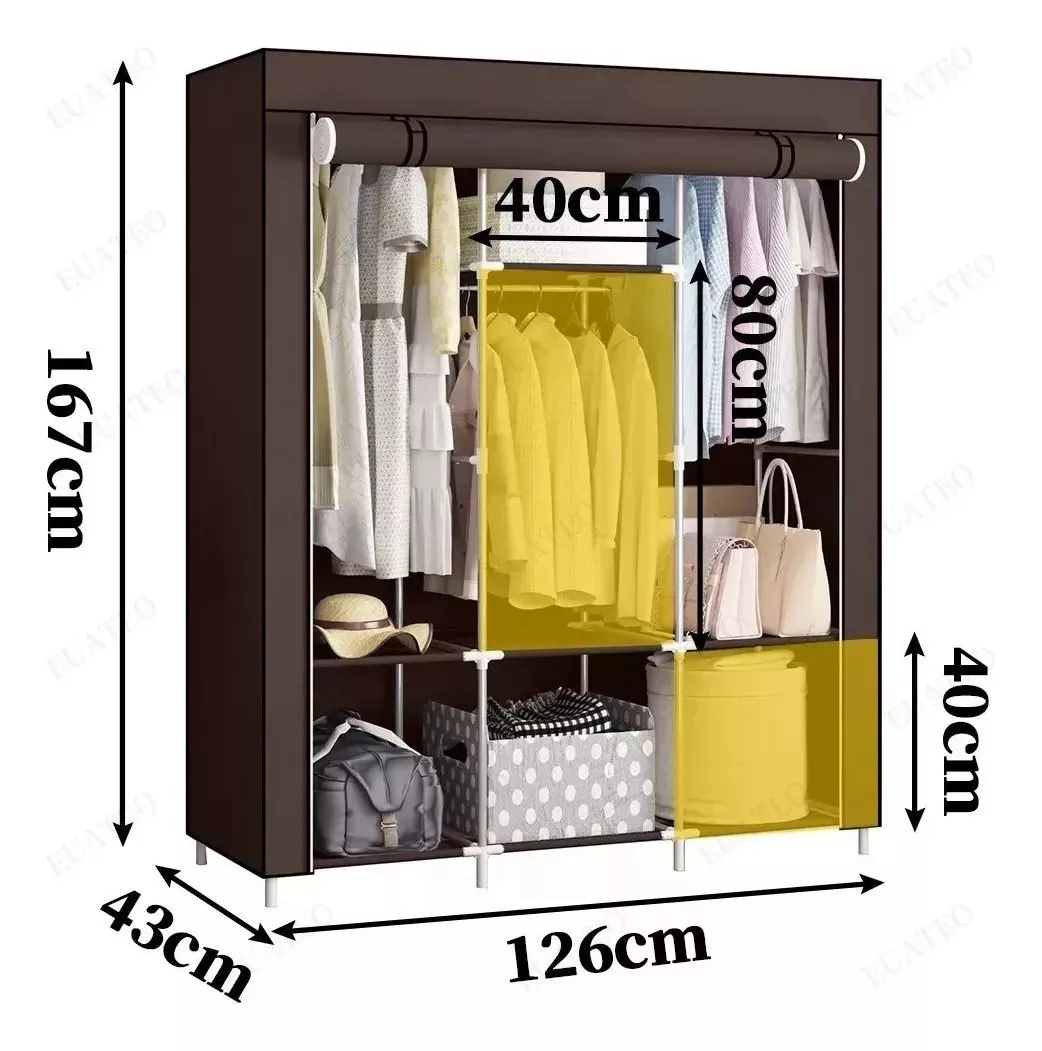 Armario Closet Plegable En Tela - Imagen 6