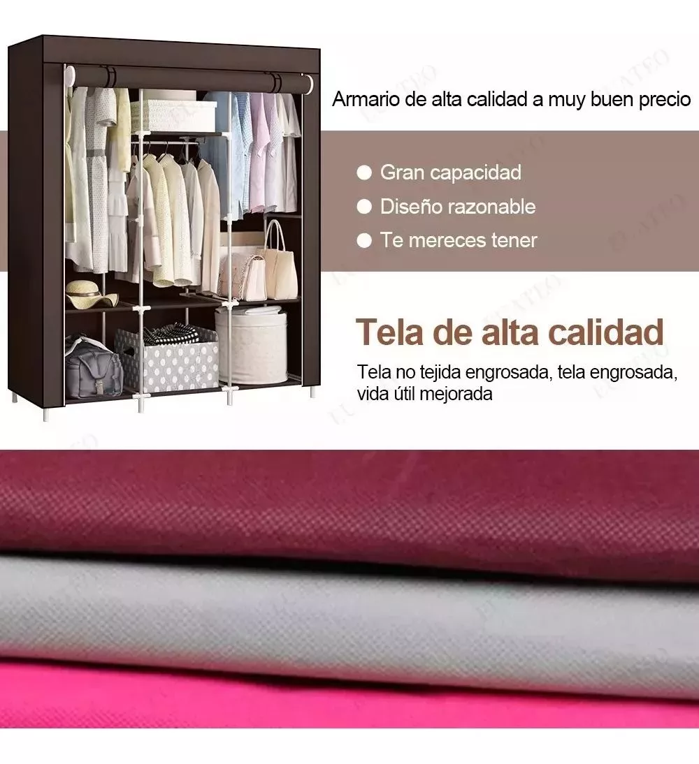 Armario Closet Plegable En Tela - Imagen 5