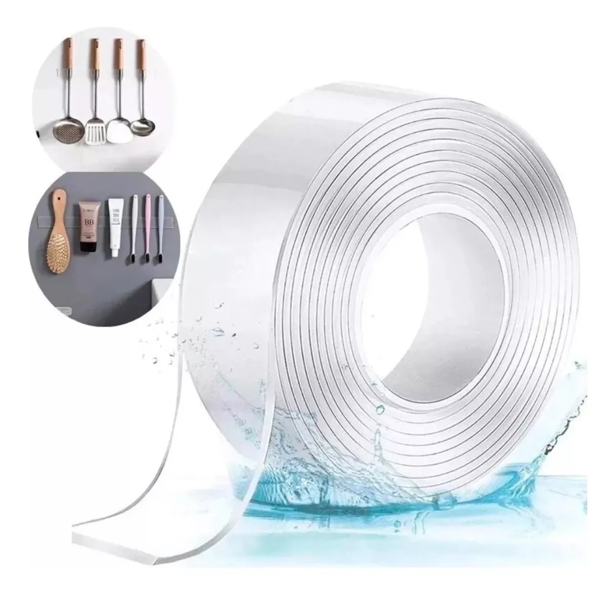 Cinta Doble Faz Adhesiva Lavable 3Mts