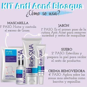COMBO ANTI ACNE BIOAQUA + CAJA DE SEG
