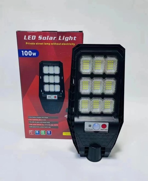 Lampara solar recargable, de 100w, con s