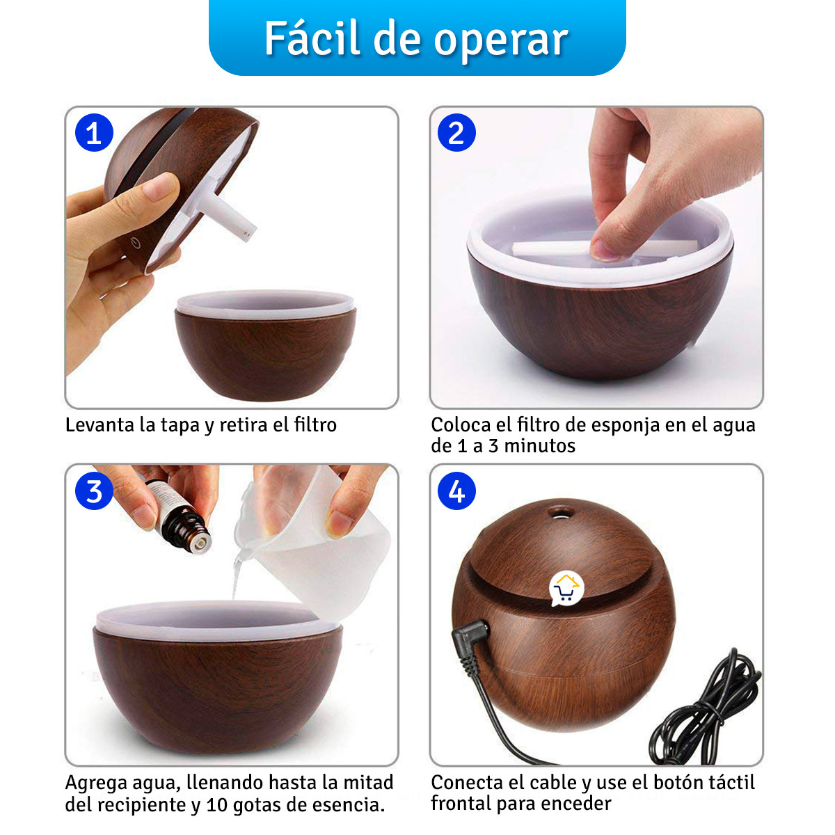 Humidificador De Aire 200Ml 007 - Imagen 2
