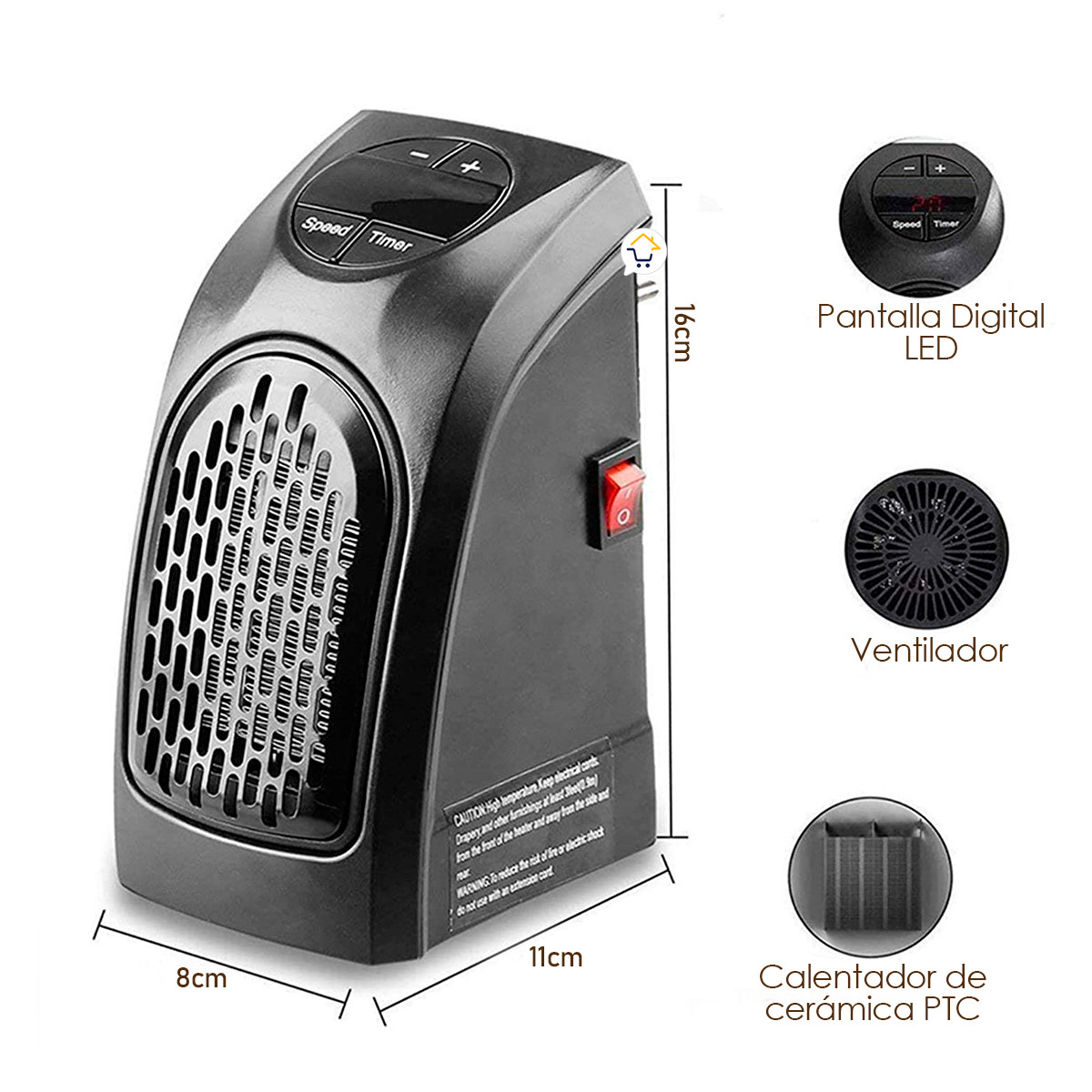 Calentador Eléctrico Portátil CPA01