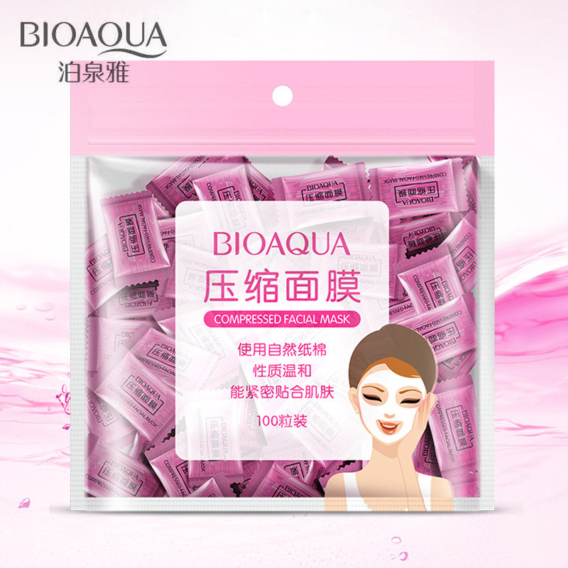 MASCARILLAS FACIALES COMPRESAS X 100 und