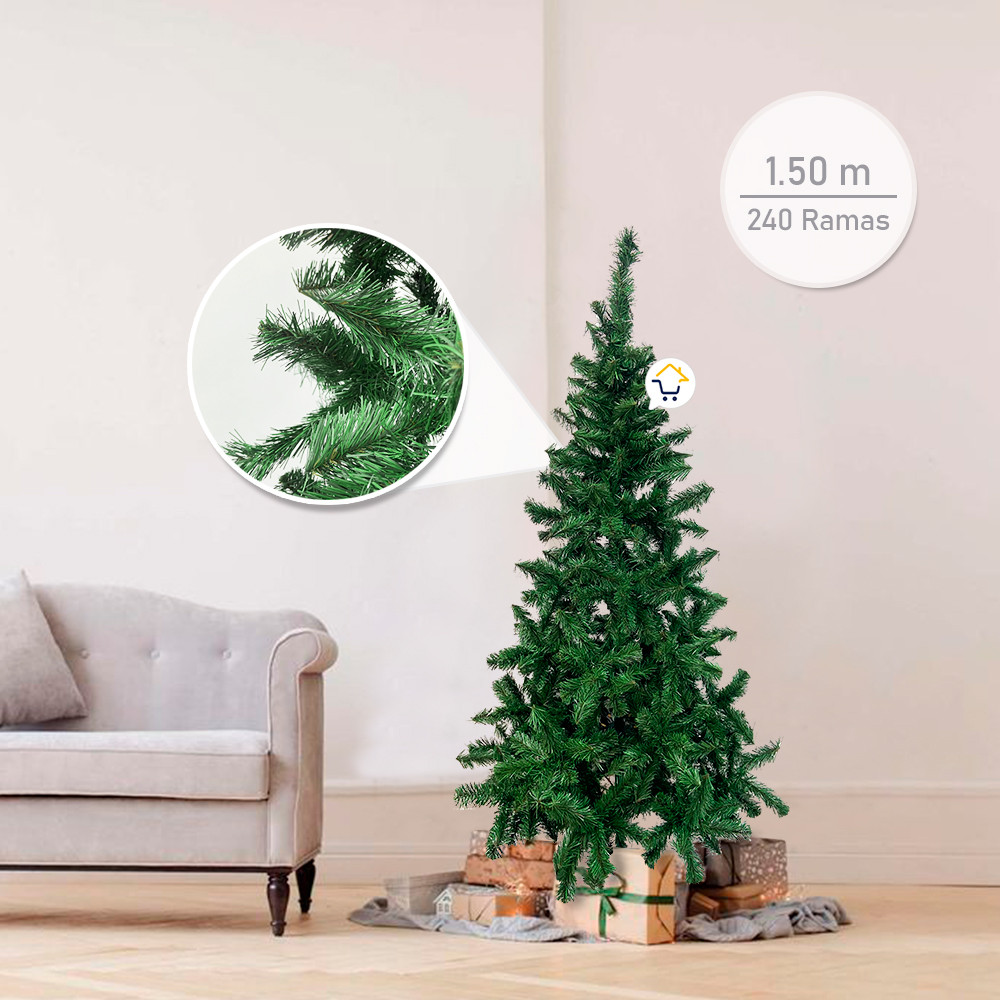 Árbol Navidad 1.50m 240 Ramas Fexton150