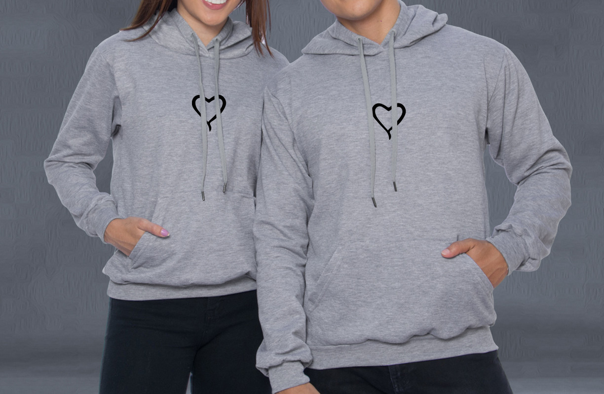 Buzos, Saco Hoodies Parejas Corazon