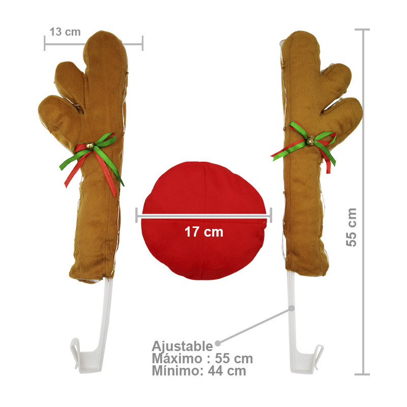 Cachitos Y Nariz Reno Navidad CRC01EHM