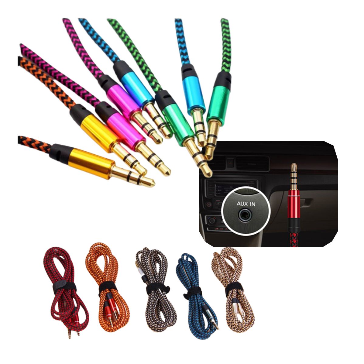 Cable Audio Estéreo 1x1 Auxiliar Jack3.5