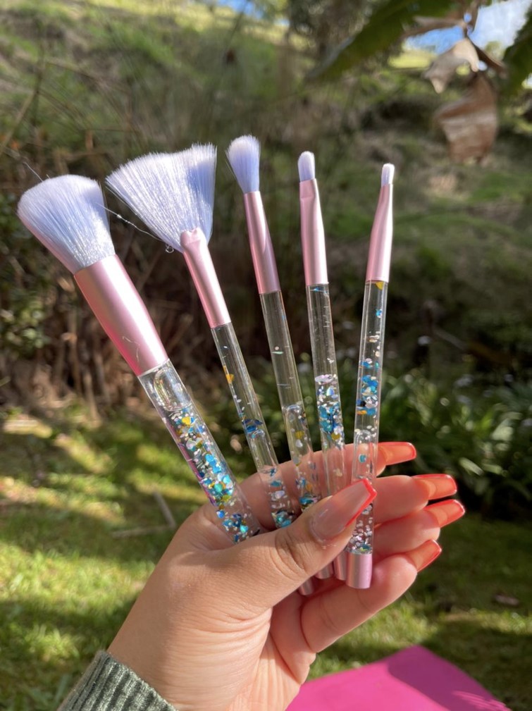 BROCHA X 7 CRISTAL GLITTER