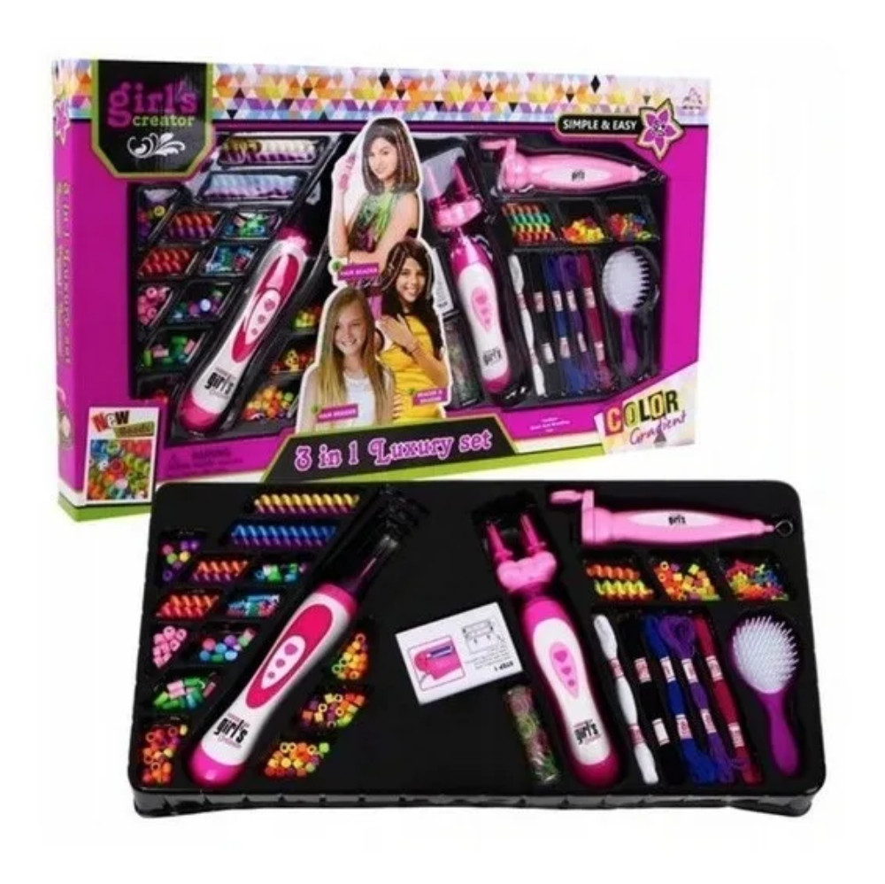 Set Peinados Trenzas Manillas Juguete