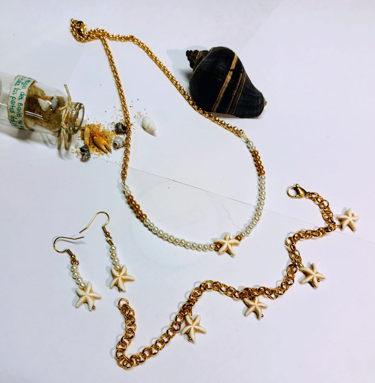 CADENA - ARETES - PULSERA