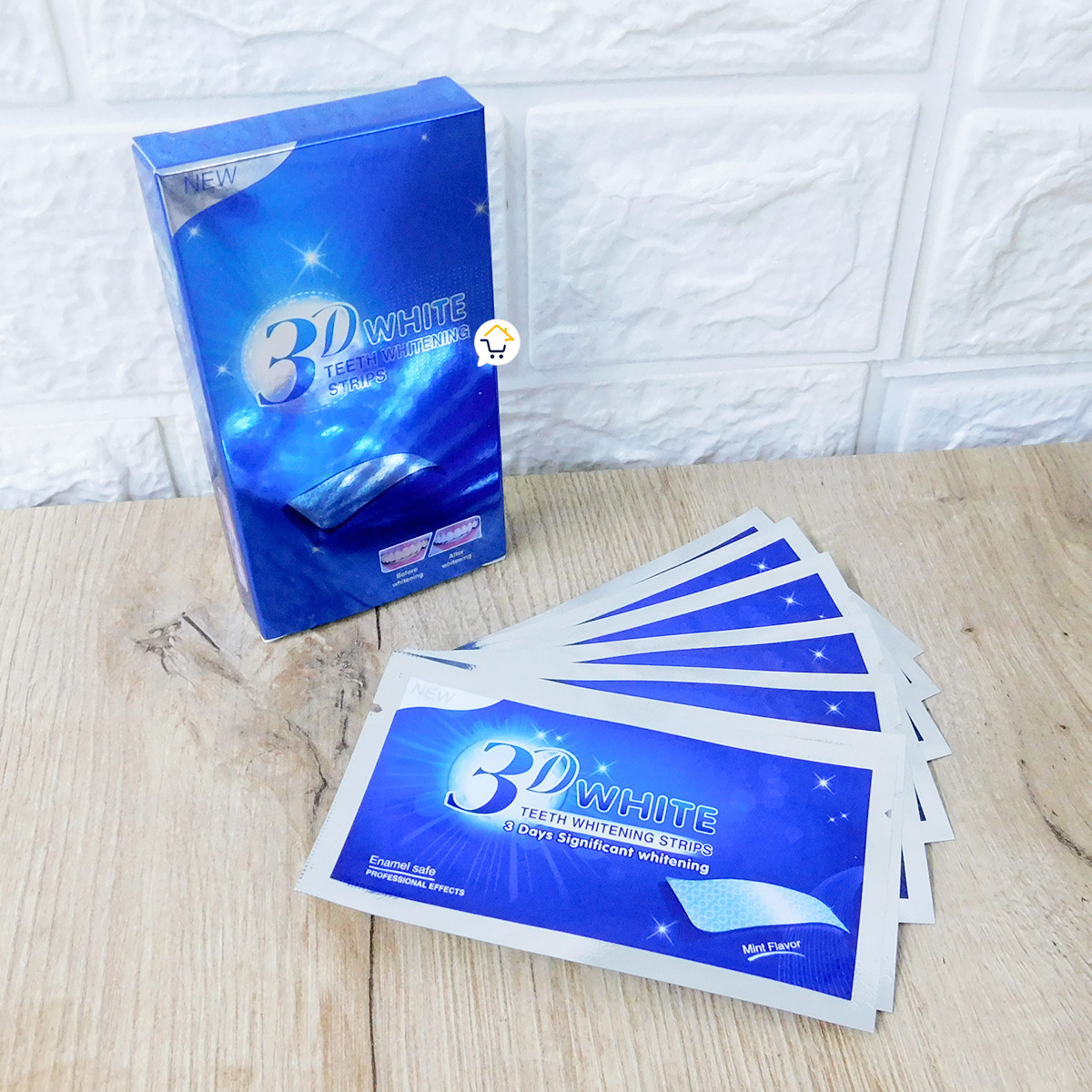 Tiras blanqueadoras de dientes 7 Pz 73D