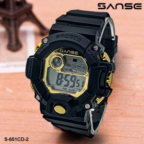 S-651CD-2 NEGRO/DORADO ESTUCHE RELOJ