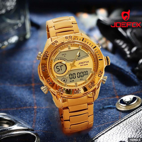 1929G-3 JOEFOX METÁLICO 2 HORA DORADO HM