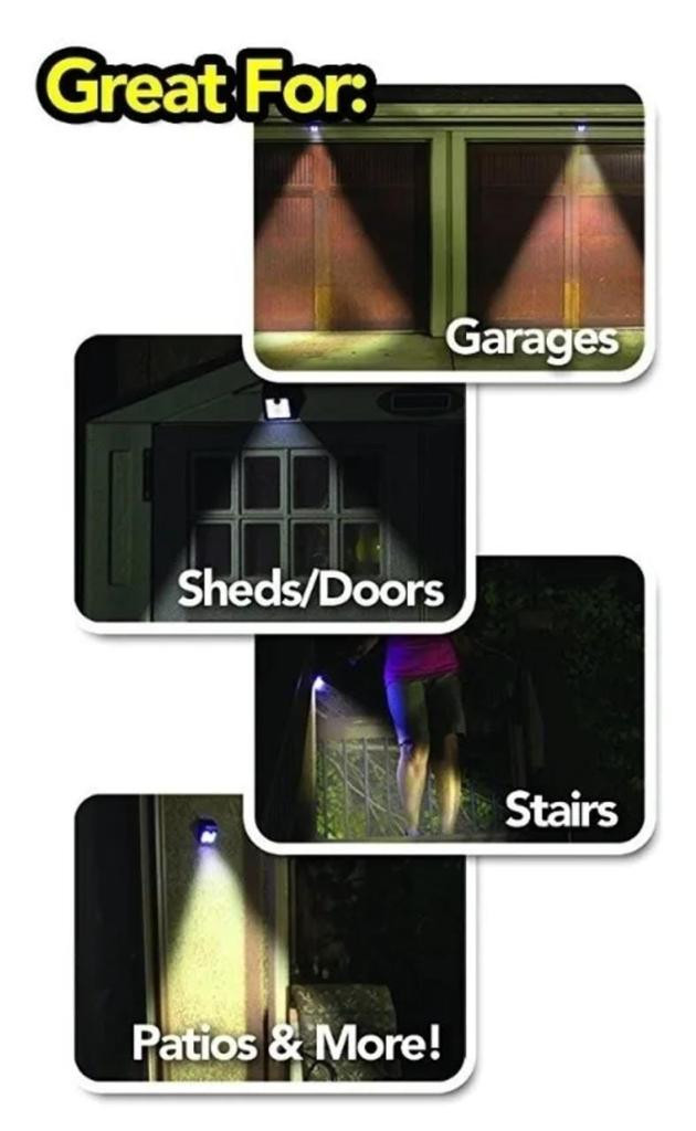 Luz De Recarga Solar Sensor De Movimient - Imagen 2