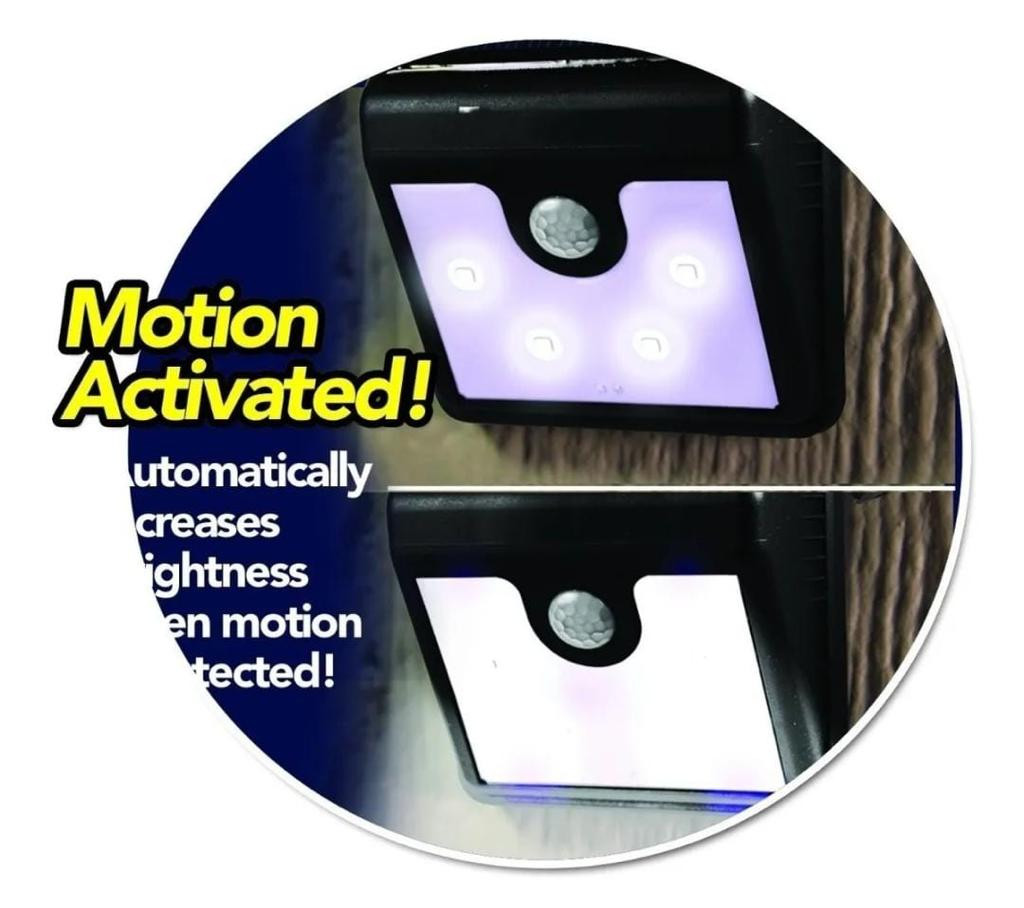Luz De Recarga Solar Sensor De Movimient - Imagen 4