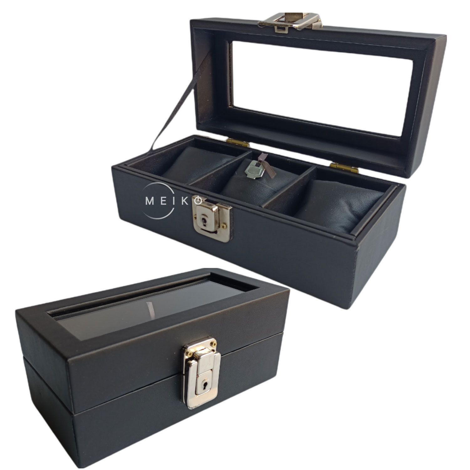 Relojera organizador cuerina 3 puestos