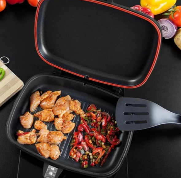 Sarten Doble Parrilla 36 cm