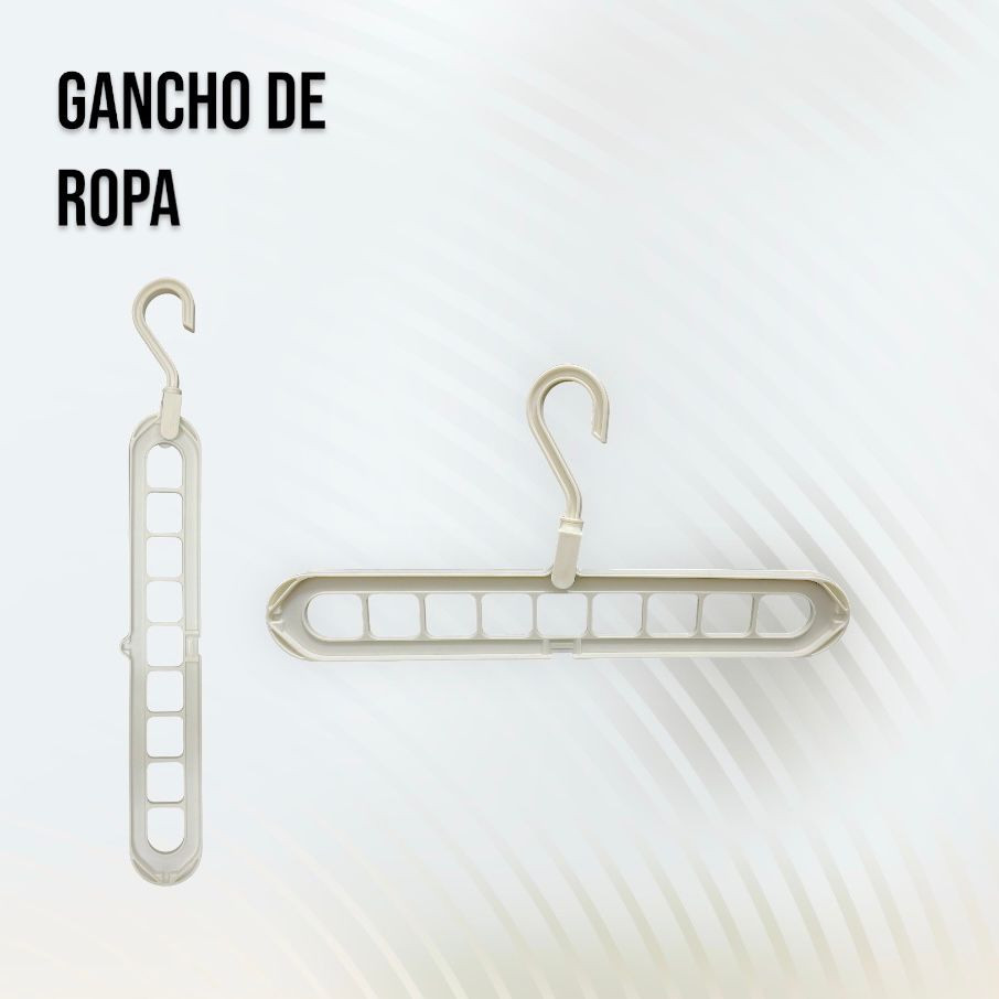 Gancho de ropa múltiple x3