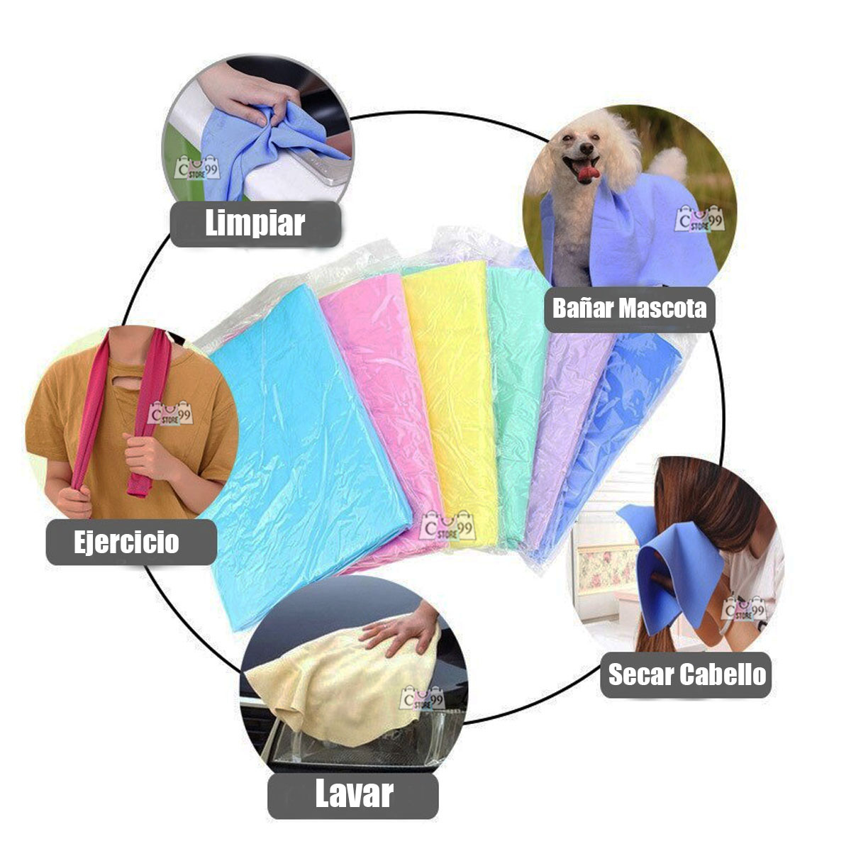 Caneo Toalla Para Deportistas Pequeño - Imagen 3