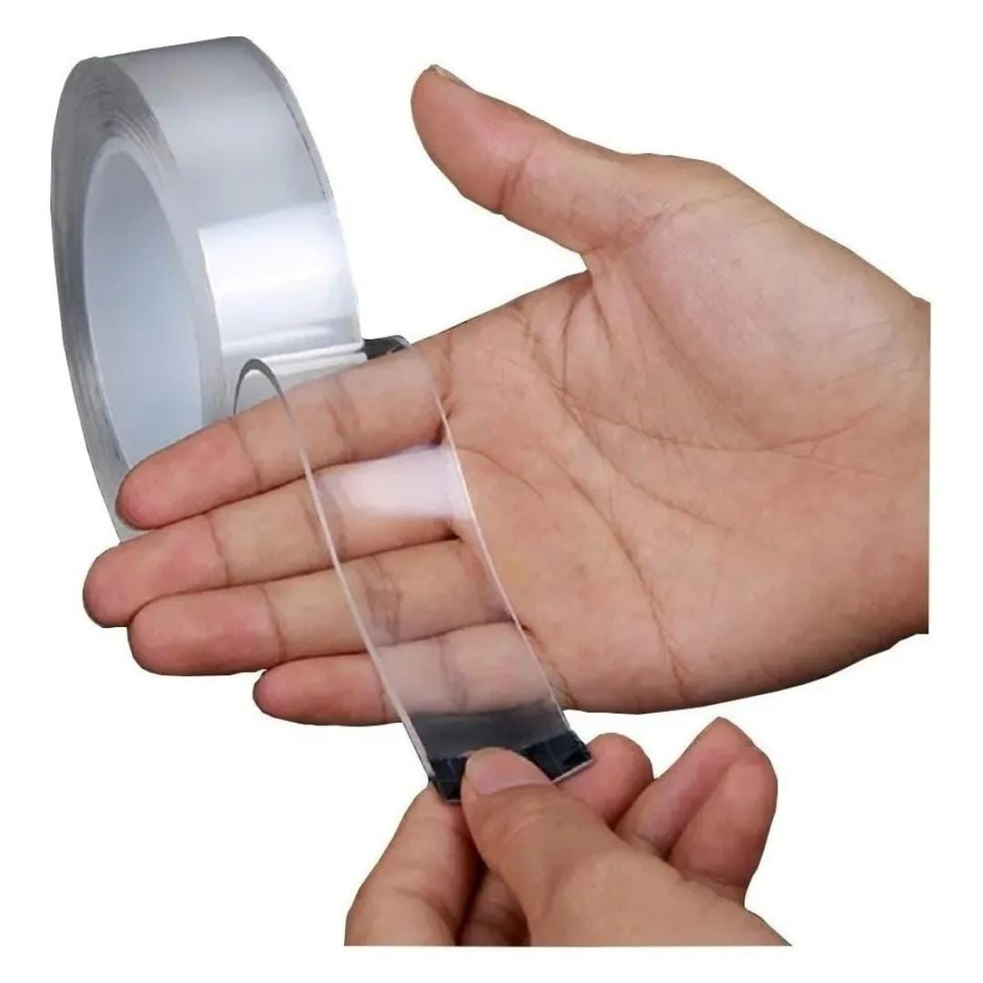 Cinta Adhesiva Doble Cara Gel Pega 1mt