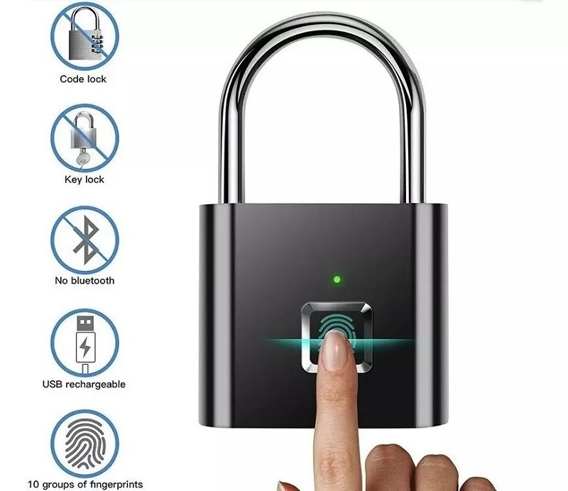Candado lector huella
