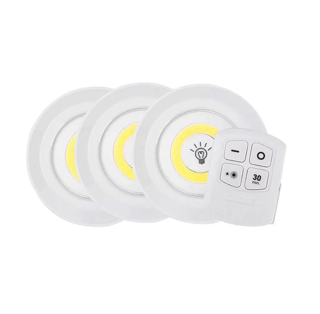 Juego 3 Luces Led Inalámbricas Mando A D