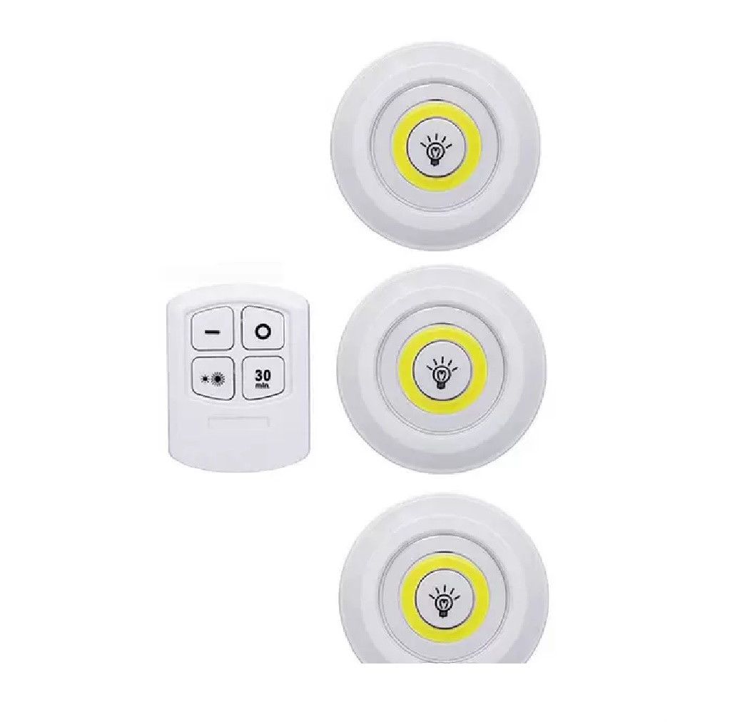 Juego 3 Luces Led Inalámbricas Mando A D - Imagen 3