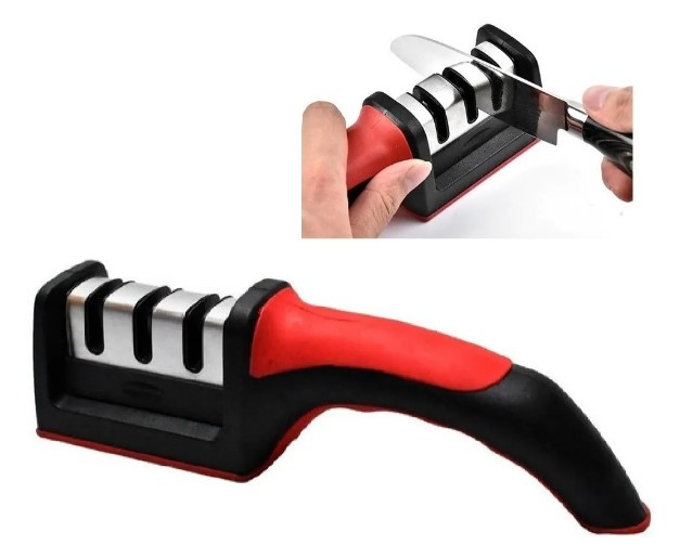 Afilador Cuchillo Ergonomico Acero Inoxi
